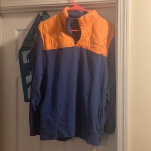 1/4 zip VV sweater, minor blemish on collar